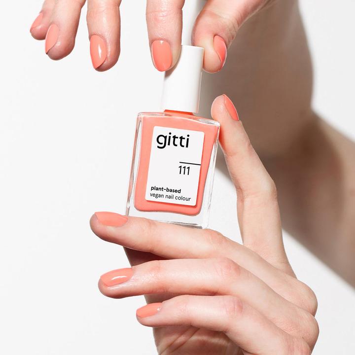 Actual product image Gitti no. 111 Nail Polish Peach Power (Peach Power, Colour paint)