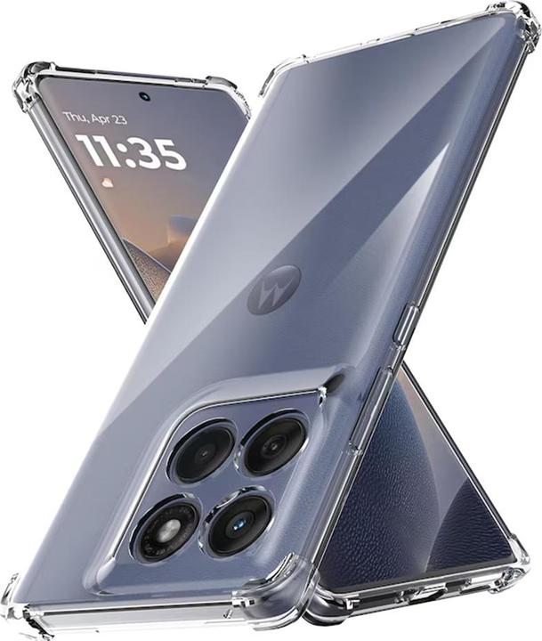 Immagine prodotto Techsuit - Shockproof Clear Silicone - Motorola Edge 60 Fusion - Clear (Motorola Edge)