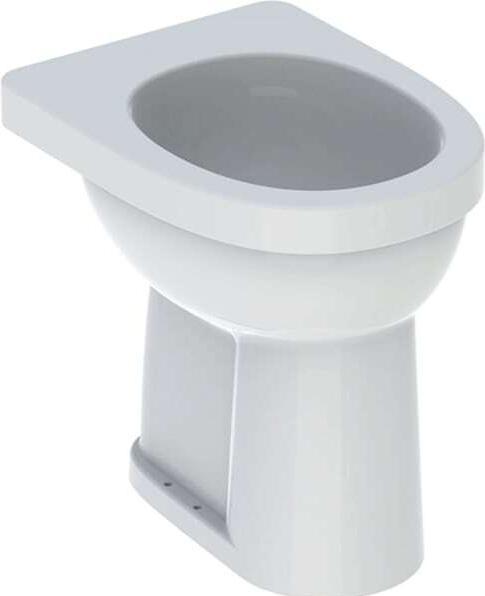 Geberit Renova Nr. 1 Comfort Stand-WC Flachspüler, erhöht, barrierefrei, 6 l, bodenstehend, Abgang