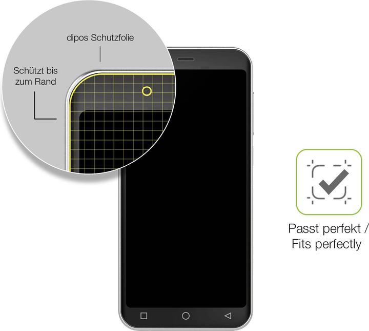 Actual product image Dipos Full Cover Screen Protector Matte (1 Piece, Emporia Smart)