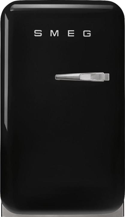 Produktbild Smeg FAB5LBL6 Homebar Stand-Kühlschrank Linksanschlag Schwarz 50s Style 2025 Modell, EEK: C (34 l)