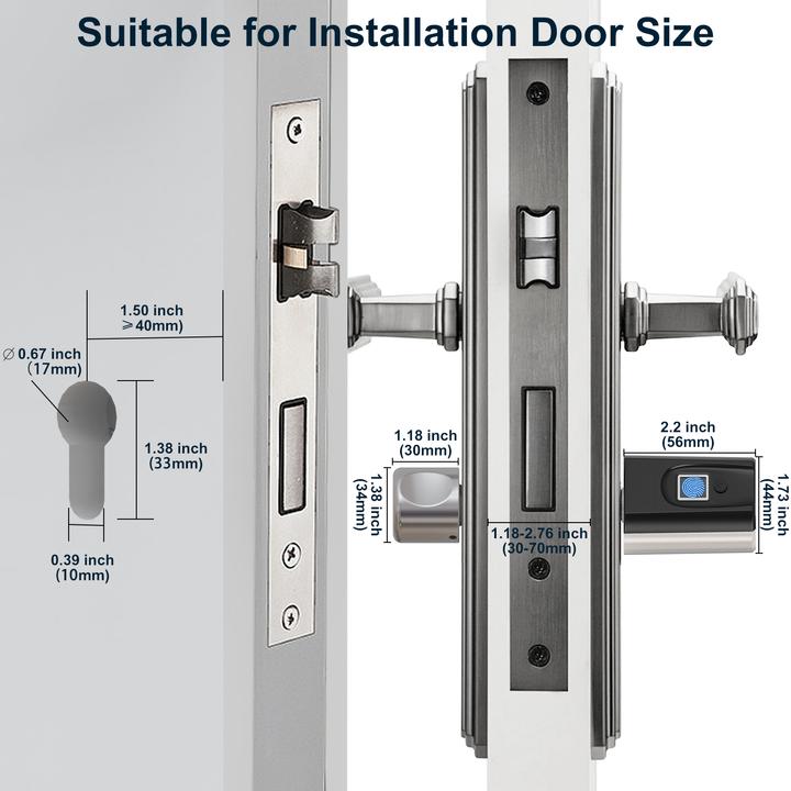 Produktbild Welock SECBN51 (Bluetooth, Smartphone, Schlüsselkarte, Fingerabdruck)