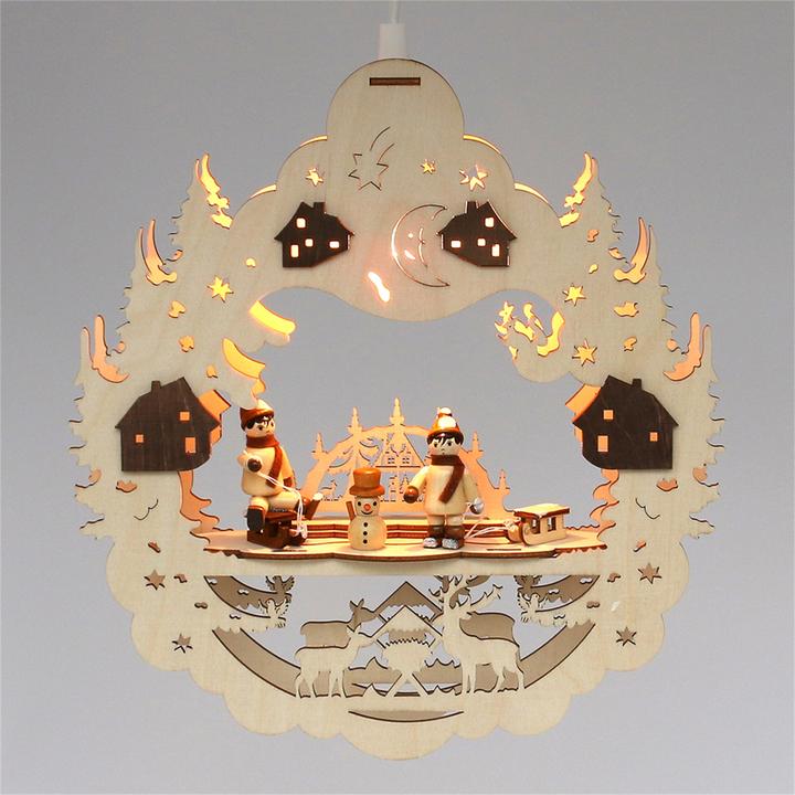 Produktbild SIGRO Holz Fensterbild, beleuchtet