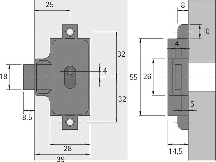 Produktbild Hettich Drehstangenschloss-Set
