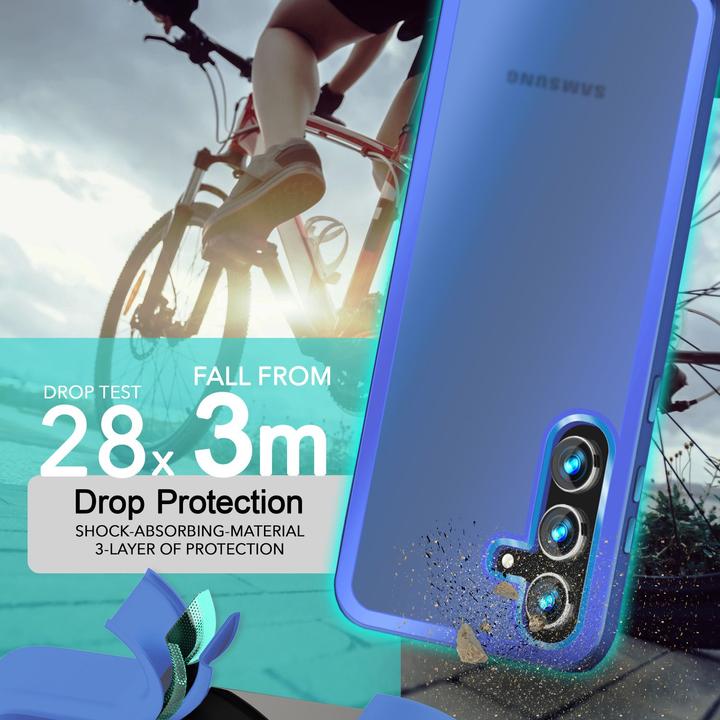 Produktbild Nalia Semi-Transparente Hybrid Hülle mit Schutzrahmen (Samsung Galaxy S24+)