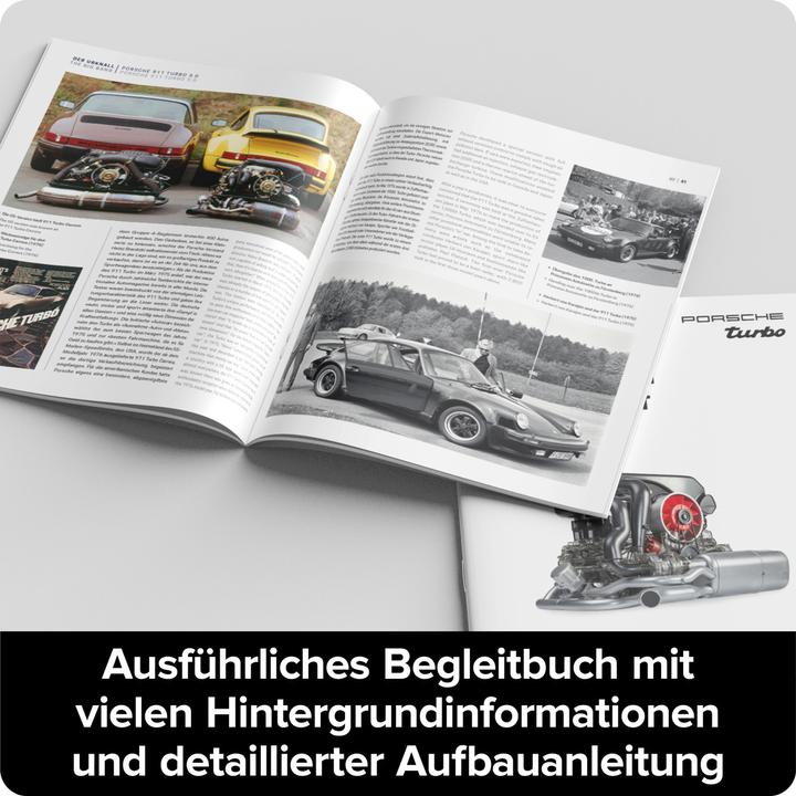 Actual product image Franzis Porsche 911 Turbo engine kit