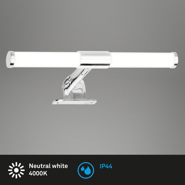 Briloner LED mirror light, chrome, IP44, LED/5W