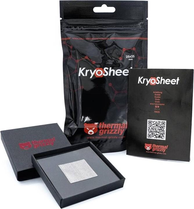 Immagine prodotto Thermal Grizzly Tampone termico KryoSheet - 25 x 25 mm (0.20 mm)
