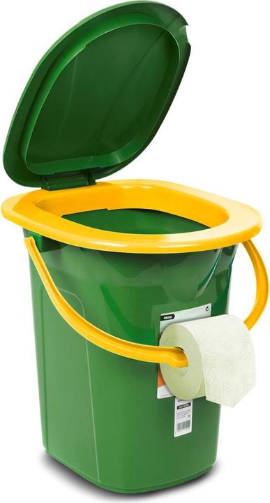Actual product image Greenblue Dark green orange portable toilet (GB320GO)