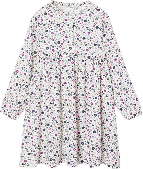 Vertbaudet Mädchen Kleid mit Knopfleiste vorn und Printmuster