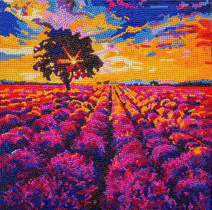 Immagine prodotto Craft Buddy Quadro su tela Campo di lavanda 30x30 cm
