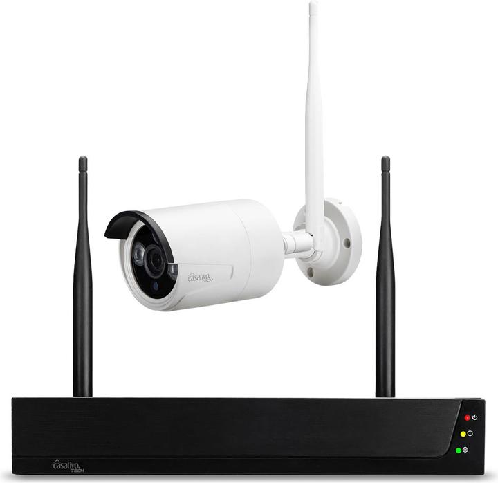 Immagine prodotto Casativo Sistema di sorveglianza wireless, 8 telecamere QHD e registratore HDD, accesso remoto tramite app (2304 x 1296 Pixels)