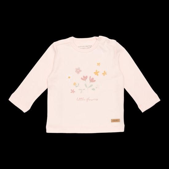 Little Dutch T-Shirt langärmlig Flowers Pink - 68 (68)