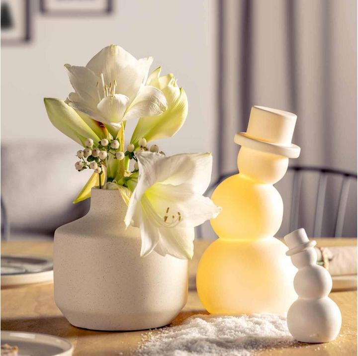 Immagine prodotto Leonardo Figura natalizia del pupazzo di neve Pablo 14 cm, bianco
