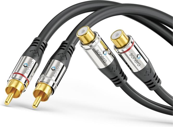 Image du produit Sonero Câble audio RCA - RCA 5 m (5 m, Extension)