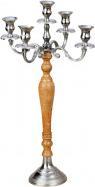 IKO Candeliere in legno a 5 braccia h=62cm