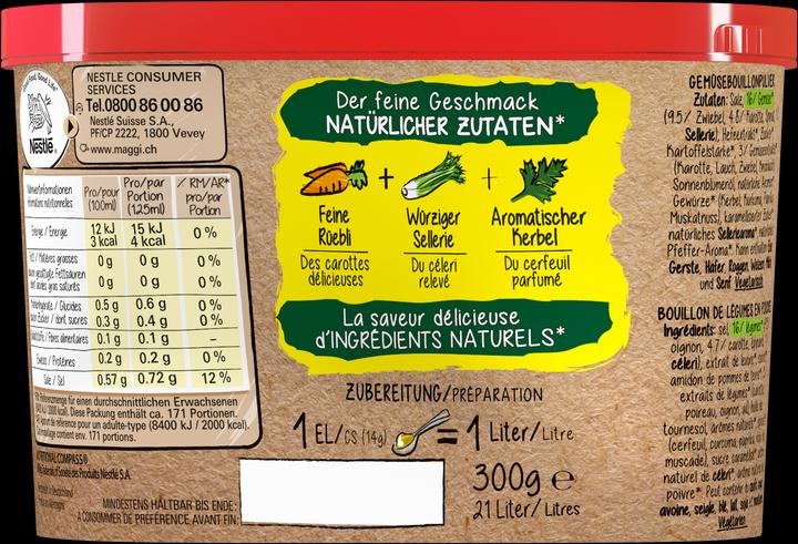 Actual product image Maggi Bouillon Vegetable Natural P.