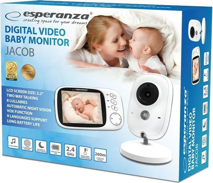 Produktbild Esperanza LCD 3.2 Jacob (Babyphone mit Kamera, 260 m)