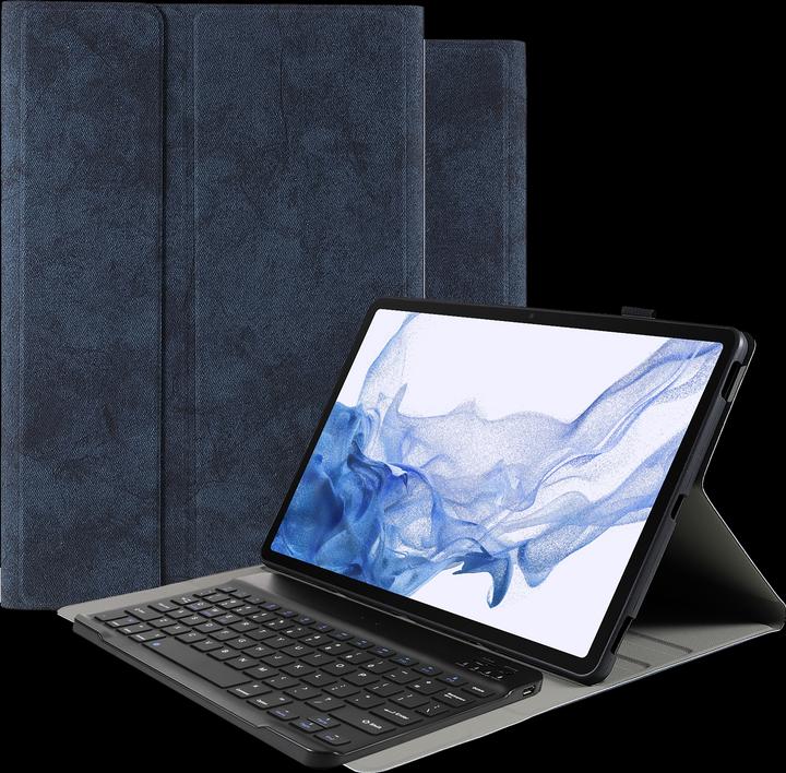 Produktbild Cazy Tastatur Hülle Kompatibel mit Samsung Galaxy Tab S8+ - Schutz Etui mit magnetisch Abnehmbarer (Eng. Int., Galaxy Tab S8+)