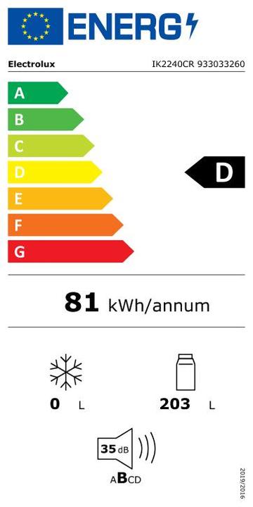 Energy Label Electrolux IK2240CR (203 l)