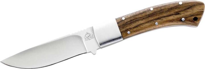 PumaTec Gürtelmesser, AISI 420, Zebrawood, Lederscheide (9.30 cm)