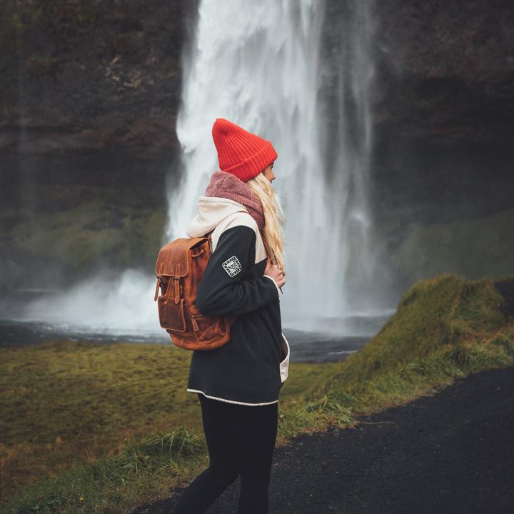 Immagine prodotto Only-Bags.Store Zaino fatto a mano in pelle di alta qualità, resistente alle intemperie, portafoglio per donne e