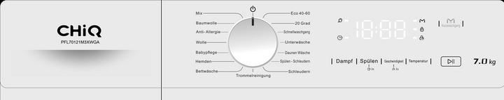 Produktbild CHiQ Waschmaschine PFL70121M3XWGA 7kg/1200Umin wh A (7 kg, Links)