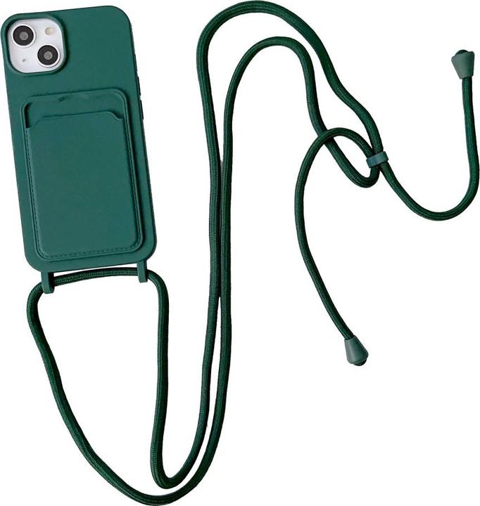 Produktbild Ueli Express Halsband Silikon Hülle mit Kreditkartenfach (Apple iPhone 15)
