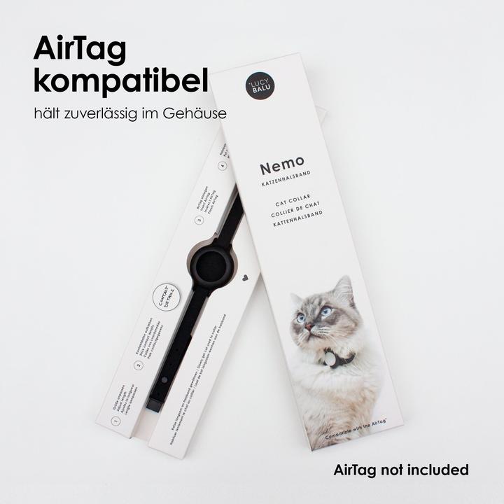 Actual product image LucyBalu NEMO AirTag Katzenhalsband (Silikon) (One size, Cat, General)