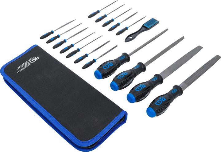 Produktbild BGS Werkstattfeilen- und Nadelfeilen-Satz | 17-tlg. (320 mm)