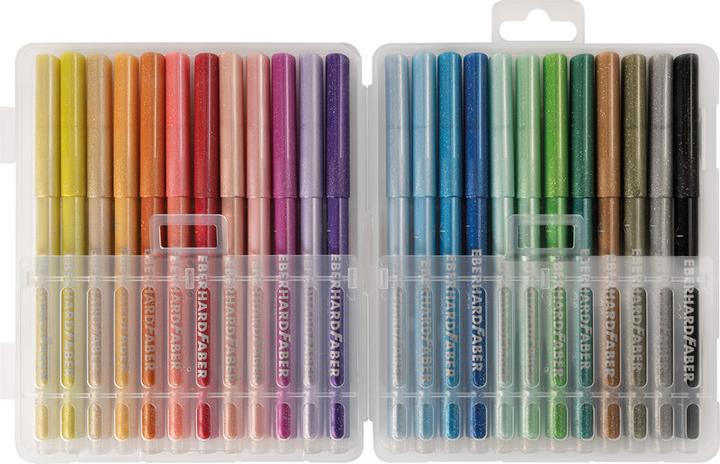 Produktbild EberhardFaber Fasermaler Glitter (Mehrfarbig, 24 x)