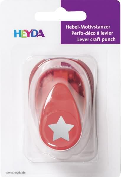 Produktbild Heyda Motivstanzer Stern, klein, Farbe: rot
