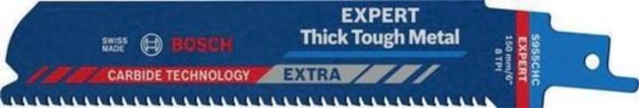 Bosch Professional Zubehör EXPERT 'Thick Tough Metal' S 955 CHC reciprocating saw blade, 10 pieces