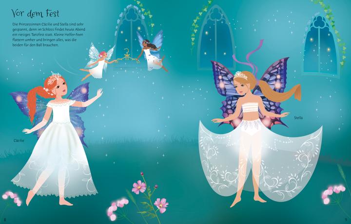 Image du produit Mon livre d'autocollants de poupées à habiller : les princesses fées