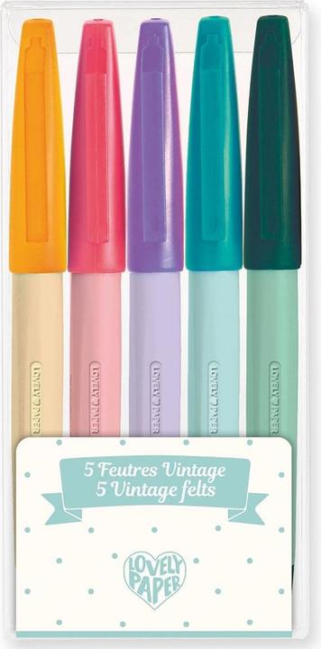 Produktbild Djeco 5 Filzstifte Vintage (5 Vintage Filzstifte, 5 x)