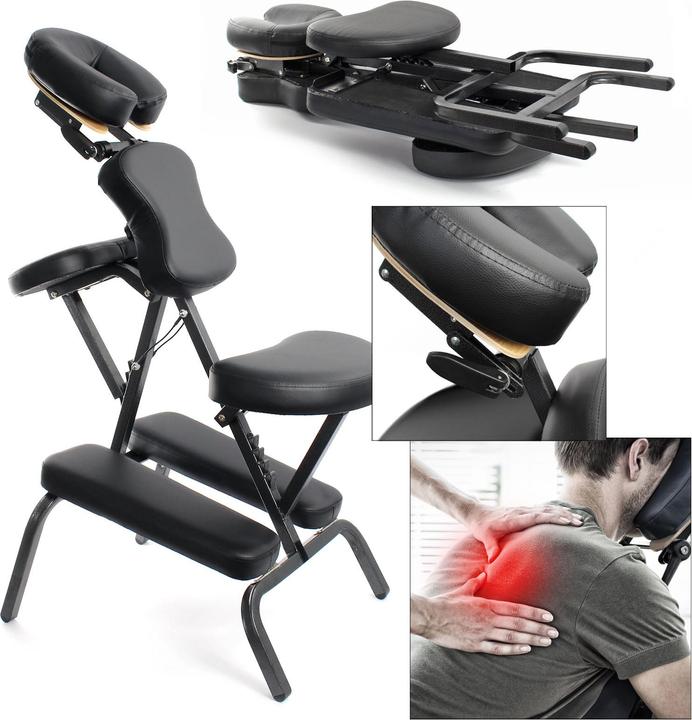 Actual product image Wiltec Toboli massage chair foldable 120 kg mobile tattoo chair portable treatment chair