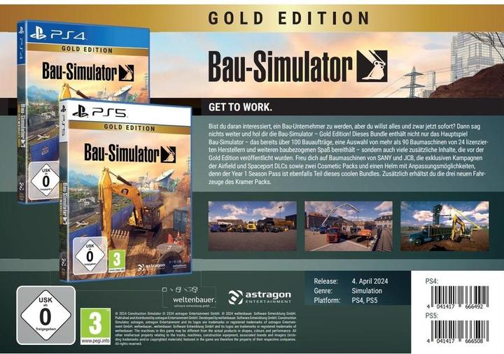 Produktbild astragon Bau-Simulator GOLD Edition (PS4, DE)