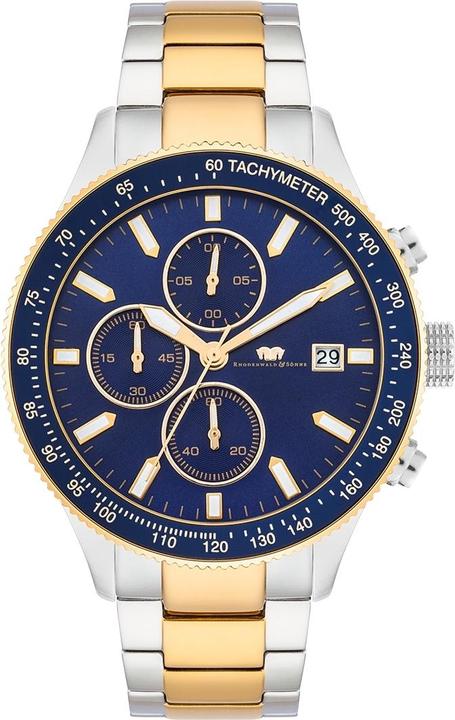Actual product image Men's Chronograph Carthage II stainless steel silver/yellow gold - 23556 (Chronograph, 43 mm)
