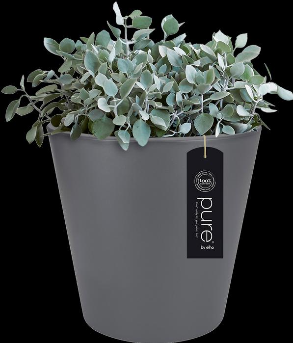 Actual product image Elho Planter Pure straight round plastic 65 H 68,5 cm anthracite (64 cm)