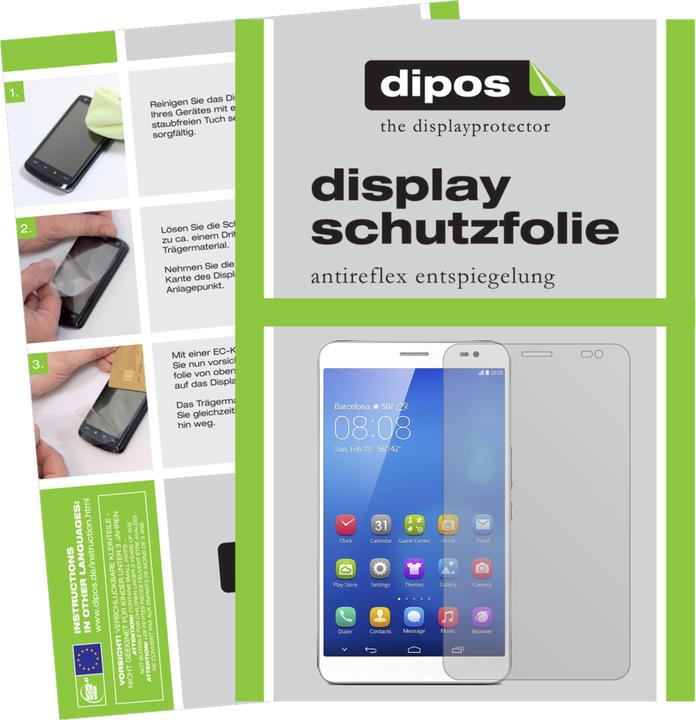 Produktbild Dipos Displayschutzfolie Antireflex (2 Stück, Huawei MediaPad X1)