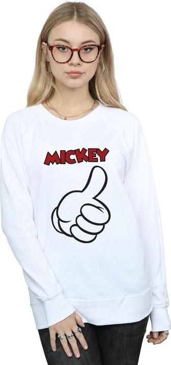Actual product image Disney Womens/Ladies Mickey Mouse Thumbs Up Sweatshirt (S)