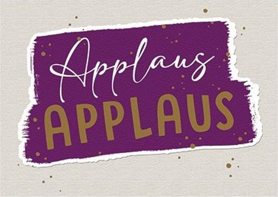 Produktbild Taurus Kunstkarten Postkarte Glitter Applaus Applaus (1 Stk.)