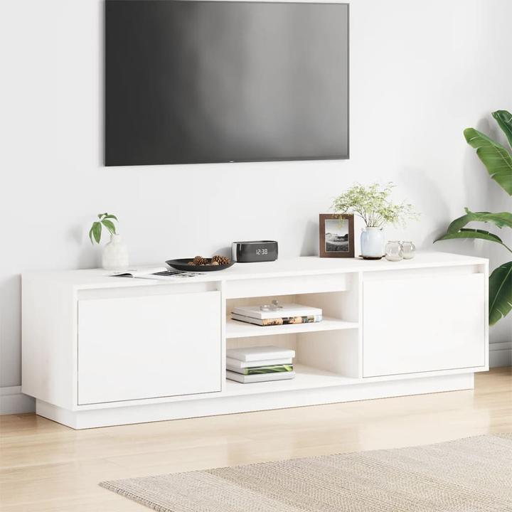 Produktbild VidaXL TV-Schrank Weiss 140x35x40 cm Massivholz Kiefer,Farbe (140 x 35 x 40 cm)