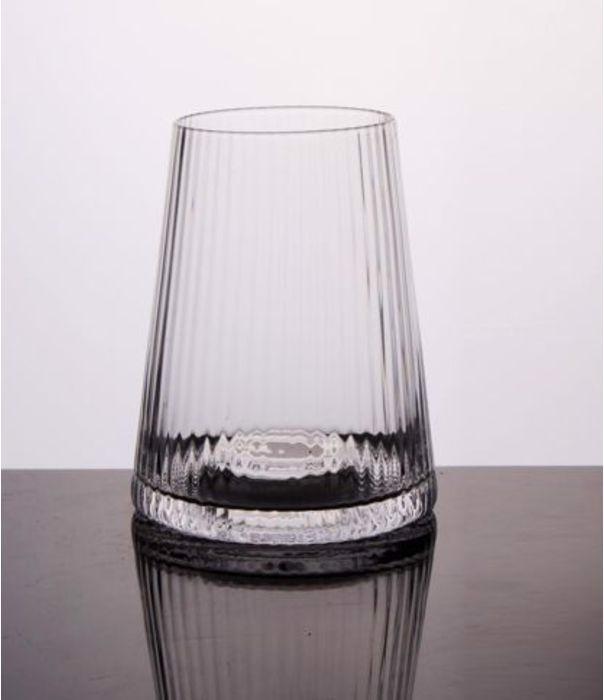 Produktbild Kare Design Wasserglas Riffle 11cm (0.44 l)