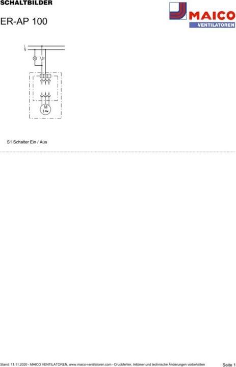 Produktbild Maico Elektroapparate-Fabrik GmbH Einrohr-Entlüftungssystem ER-AP 100