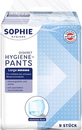 Actual product image Sophie Discreet Large, hygiene inserts, 9 pieces