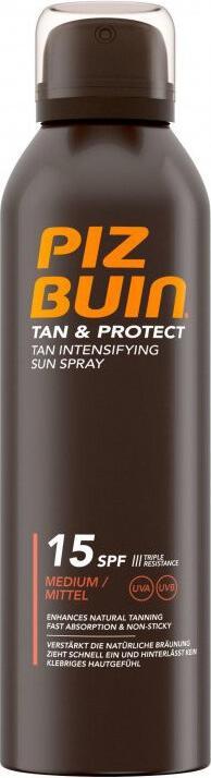 Image du produit Piz Buin TAN & PROTECT Tan Intensifying Sun Spray SPF 15 - Spray protecteur pour le bronzage intense - (Spray solaire, SPF 15, 150 ml)