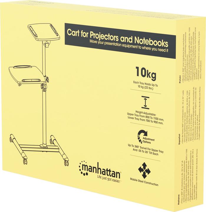 Actual product image Manhattan Projektionstisch auf Rollen (Ground)