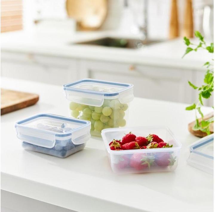 Actual product image Rotho Refrigerator jar set 4 pcs. 0.5 l CLIC & horizon blue (0.50 l)