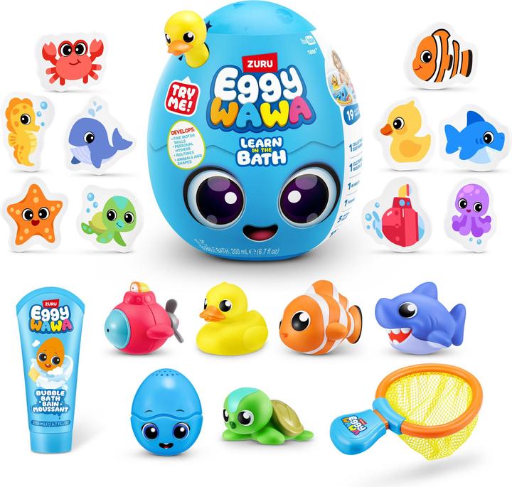 Image du produit Zuru Eggywawa Salle de bain Temps Surprise Bleu